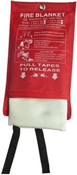 Tonyko Fiberglass Fire Blanket for Emergency Surival, Flame Retardant Protection and Heat Insulation with Various Sizes