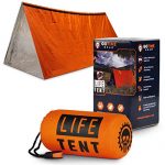Go Time Gear Life Tent Emergency Survival Shelter - 2 Person Emergency Tent - Use As Survival Tent, Emergency Shelter, Tube Tent, Survival Tarp - Includes Survival Whistle & Paracord