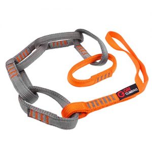 GM CLIMBING 23kN Nylon Safe Chain CE UIAA Certified 16mm Double Wrapped Sling for Personal Anchor Tether System Aid Climbing Hammock Suspension 97cm / 38in