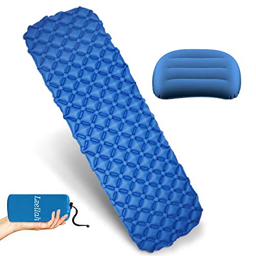 Ultralight Inflatable Camping Mat & Travel Pillow for Backpacking