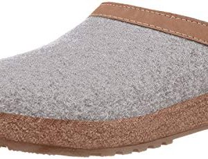 Haflinger Unisex GZL Leather Trim Grizzly Clog