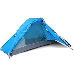 FLYTOP Single Person and Single Door Tent Outdoor 1 Man Tent for Trekking/Riding/Hiking/Camping/Waterproof (Single Person-Bule)