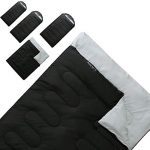 ASOUT Sleeping Bag for Adults and Kids - Portable, Comfort, Extra-Wide Car Camping, Hiking, Backpacking, Great for 4 Season Warm & Cold Weather