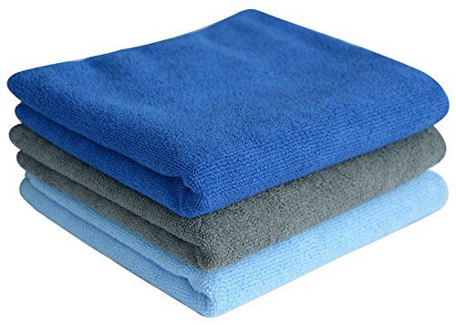SINLAND Microfiber Gym Towels Sports Fitness Workout Sweat Towel Fast Drying 3 Pack 16 Inch X 32 Inch