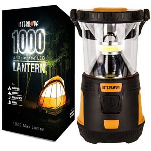 Internova 1000 LED Camping Lantern - Massive Brightness with Fully Adjustable 360 Arc Lighting - Emergency - Backpacking - Construction - Hiking - Auto - Home - College