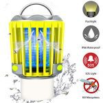 RUNACC Bug Zapper Camping Lantern LED Flashlight Bug Zapper - Portable IP66 Waterproof Outdoor Tent Light Camp Lamp with 2000mAh Rechargeable Battery, SOS Emergency Warning Lighting