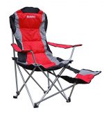 Outdoor Quad Camping Chair - Lightweight, Portable Folding Design - Adjustable Footrest, Cup Holder, Storage Carrying Bag - Durable Material, Steel Frame - by GigaTent
