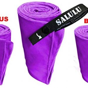SALULU 3 Size/Pack Microfiber Travel Quick Dry Towel Lightweight Towels for Sports Camping Hiking Beach Swimming Gym Yoga
