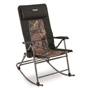 Guide Gear Oversized Rocking Camp Chair, 500-lb. Capacity, Mossy Oak Break-Up Country