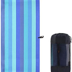 SUNLAND Microfiber Beach Towel Ultra Compact Absorbent and Fast Drying Travel Sports Towels