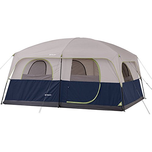 Ozark Trail 14' x 10' Family Cabin Tent, Room for 10 to sleep, Electrical cord access