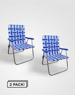 Outdoor Spectator (2-Pack) Classic Reinforced Aluminum Webbed Folding Lawn/Camp Chair