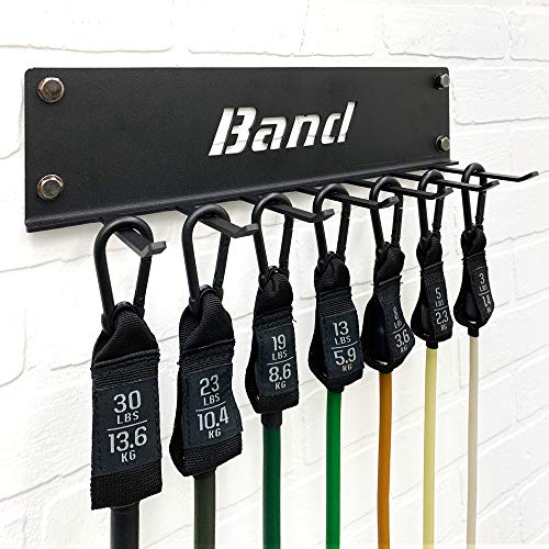 Multi-Purpose Gym Equipment Storage Rack Resistance Bands Storage Hanger Heavy Duty Gym Rack for Exercise Bands Lifting Belts and Jump Ropes