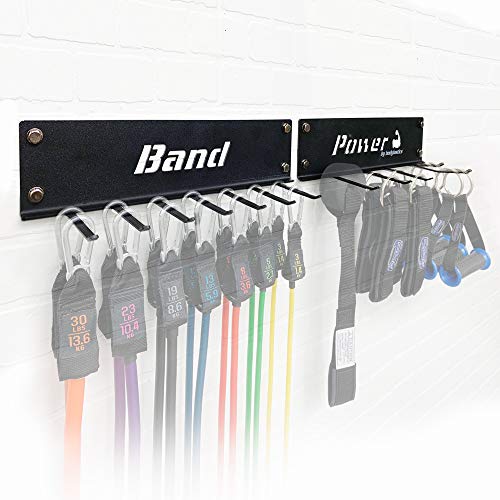 Multi-Purpose Gym Equipment Storage Rack Resistance Bands Storage Hanger Heavy Duty Gym Rack for Exercise Bands Lifting Belts and Jump Ropes