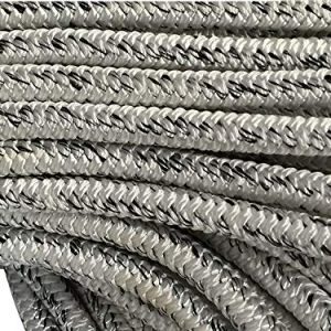 5/8" X 150' 12 Carrier, 24-Strand Arborist Bull Rope, White/Black