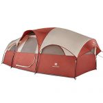 HIKERGARDEN 8-Person Tent - Quick & Easy Setup Camping Tent, Professional Waterproof & Windproof Fabric, 5 Large Mesh for Ventilation, Double Layer, Lightweight & Portable with Carry Bag