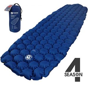 ECOTEK Outdoors Insulated Hybern8 4 Season Ultralight Inflatable Sleeping Pad with Contoured FlexCell Design - Easy, Comfortable, Light, Durable, Hammock Approved - Sub Zero Temp Rating