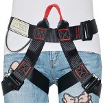 heejo Thicken Climbing Harness, Professional Mountaineering Safety Harness/Belt with Magnesium Alloy Connection Ring, Widen Harness for Rock Climbing Outward Bound SRT Fire Rescuing Rappelling