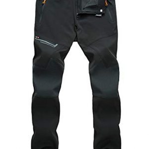 MAGCOMSEN Men's Hiking Pants Water Resistant 4 Zip Pockets Reinforced Knees Lightweight and Thick Fleece Lined Ski Pants
