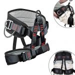 Adjustable Thickness Climbing Harness Half Body Harnesses for Fire Rescuing Caving Rock Climbing Rappelling Tree Protect Waist Safety Belts