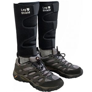 Neoprene Leg Gaiters - Unique Velcro Design for Easy On/Off - for Biking, Outdoors, Hiking, Yard Work, and General Shin/Calf Protection - Comfortable, Snug Fit (Pair)