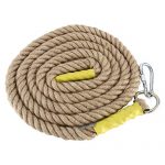 YAETEK Heavy Duty 10/13 Feet Gym Climbing Ropes with Carabiner for Adult Improve Grip and Increase Power (10, 1.2 INCH)