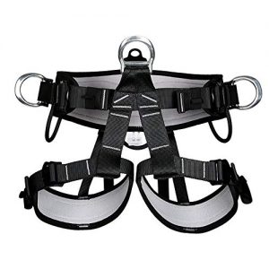 HaoFst Half Body Climbing Harness Belt for Fire Rescue High Altitude School Assignment Caving Rock Climbing Rappelling Equipment Body Guard Protect