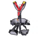 HUHONG Full Body Climbing Harness Safe Seat Belt for Mountaineering Fire Rescuing Rock Climbing Rappelling Outdoor Tree Climbing
