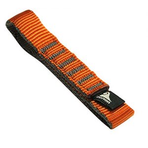 Fusion Climb Quickdraw Runner Military Tactical Edition Stitched Loop Nylon CE UIAA Certified Webbing 12cm x 1.9cm Orange/Gray