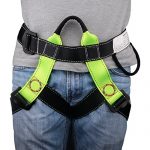 BRILLIANCE4U Climbing Harness, Half Body Beginner Harness, Safety Belt Harness for Mountaineering Fire Rescuing Rock Climbing Tree Climbing Roof Working