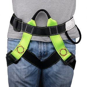 BRILLIANCE4U Climbing Harness, Half Body Beginner Harness, Safety Belt Harness for Mountaineering Fire Rescuing Rock Climbing Tree Climbing Roof Working