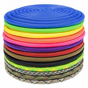 PARACORD PLANET Nylon Paramax 8mm 5/16 Inch Utility Paracord - 6 Lengths and 20 Colors