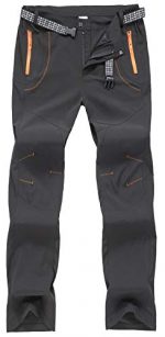 TBMPOY Men's Outdoor Quick Dry Hiking Mountain Cargo Pants Zipper Pockets