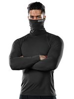 DRSKIN Turtleneck Compression Top Thermal Cool Dry Sports Shirt Baselayer Running Long Sleeve Men