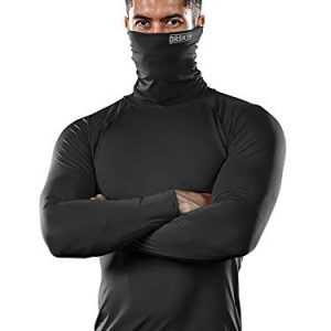 DRSKIN Turtleneck Compression Top Thermal Cool Dry Sports Shirt Baselayer Running Long Sleeve Men
