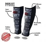 ROBUST FITNESS Shin Guards, 1 Pair, Protection & Compression, Quick to Dry, 5mm Neoprene Front, Breathable Back