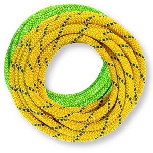 OmniProGear 8mm x 11 feet Prusik Cord Lime & 8mm x 11 feet Yellow Made in USA MBS 16.44kN (3700lbs)