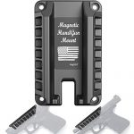 TFNUO Gun Magnet, Magnetic Handgun Mount Quick Holster - Concealed Tactical Firearm Gun Accessories for Cabinet,Vehicle,Truck,Cashier,Table,car