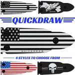 QuickDraw Magnetic Gun Mount for Vehicle Home Office 35lb Rated Gun Magnet Holder Holster Safety Rack Accessory HQ Rubber Coated Bullet Shaped Neodymium Magnet Handgun Firearm Pistol