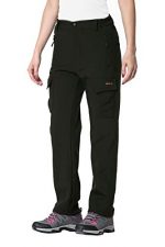 Clothin Women's Fleece-Lined Soft-Shell Cargo Pants - Water-Repellent, Wind-Resistant