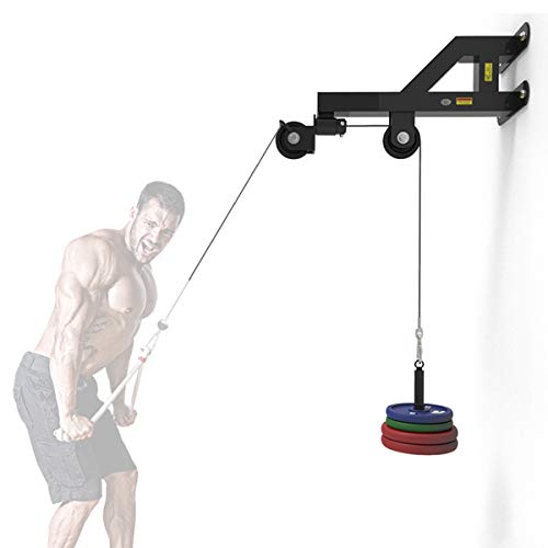 Grist CC Wall Mounted Pulley LAT Station Cable Machine - Perfect for LAT Pull Downs, Tricep Extensions, Tricep Pull Downs and All Cable Machine Exercises - The Ultimate Piece of Home Gym Equipment