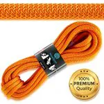Powerful Static Rock Climbing Rope - High Strength Nylon Static Climbing Rope - Rock & Mountaineering Climbing Gear - 10.5mm Rescue Rope - Heavy Duty Rope - 10m Hiking Rope - Orange Safety Rope