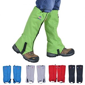 Winis Snow Gaiters Hiking Camping Mountain Climbing Leg Gaiters Oxford Waterproof Dustproof Antiwater Leg Cover Breathable Anti-bite High Gaiters Leg Protection Guard Boot Guardian (1 Pair)