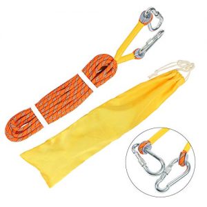 YAETEK Outdoor Climbing Rope 10M(32ft) Static Rock Climbing Rope, Escape Rope Ice Climbing Equipment Fire Rescue Parachute Rope