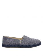 TOMS Women's Classic Slub Chambray Navy Ankle-High Canvas Slip-On Shoes - 8.5M