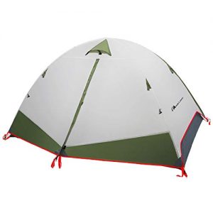 MOON LENCE Camping Tent 1 and 2 Person Backpacking Tent Double Layer Portable Outdoor Lightweight Tent Waterproof Wind Proof Anti-UV for Hiking Fishing Easy Setup