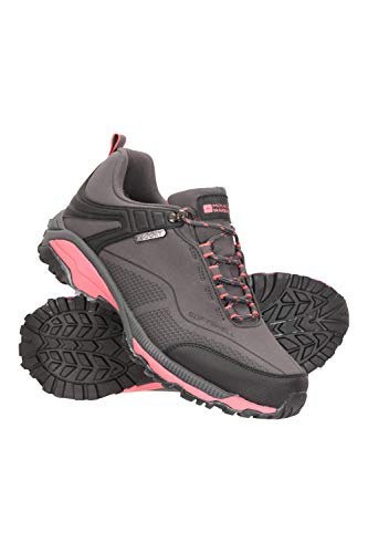 Mountain Warehouse Collie Womens Waterproof Hiking Shoes Walking Sneakers Grey Womens Shoe Size 7 US