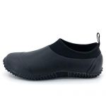 SYLPHID Men's Garden Shoes Women's Rain Shoe Waterproof Neoprene Camp Booties for Camping, Lawn Care, Gardening and Yard Work Black