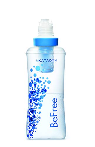 Katadyn BeFree 0.6L Water Filter, Fast Flow, 0.1 Micron EZ Clean Membrane for Endurance Sports, Camping and Backpacking (8019639)