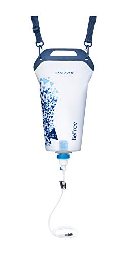 Katadyn Gravity BeFree 3.0L Water Filter, Fast Flow, 0.1 Micron EZ Clean Membrane Personal Small Group Camping, Backpacking Emergency Preparedness